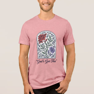 Deus Tem Isso Fé Floral Vintage