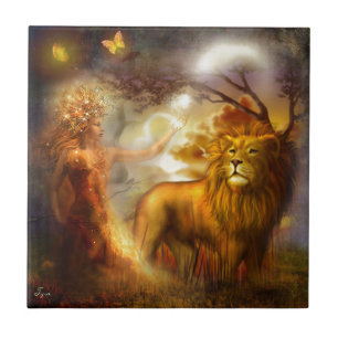 Deusa da Noite e Leão