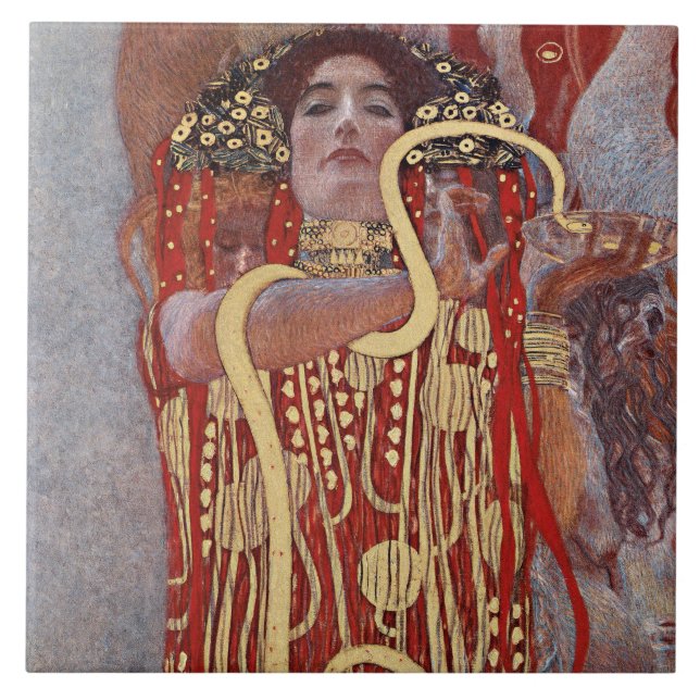 Deusa da Saúde, Higieia (Salus), Gustav Klimt (Frente)