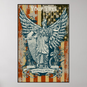 Deusa de Libertas do poster da liberdade