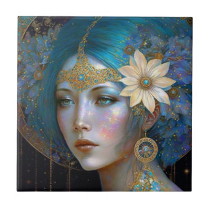 Deusa Fantasy Art Azulejo Cerâmico