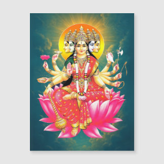 Deusa Gayatri Devi Hindu Deity Magnet Flexível