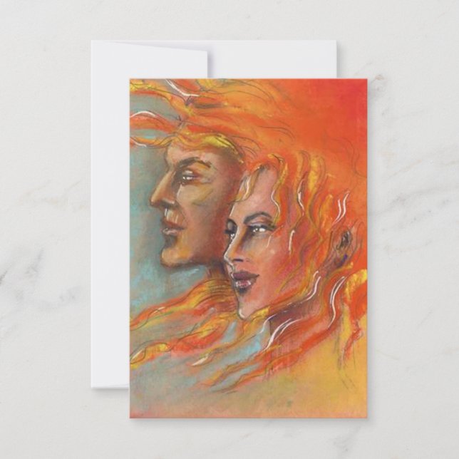 Deusa grega do deus de Firey do convite de festas (Frente)