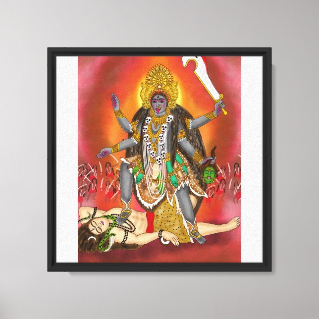 Deusa Kali Canvas Print (Frente)