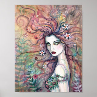 Deusa Poster das Fadas das Flores Molly Harrison