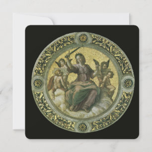 Deusa Romana Justiça com Anjos por Rafael