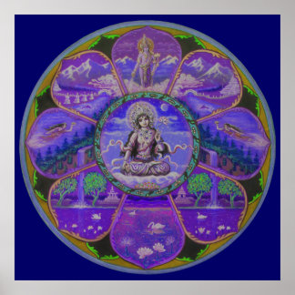 Deusa Tara Mandala Poster