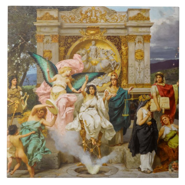 Deuses Gregos no Monte Parnassus (Frente)