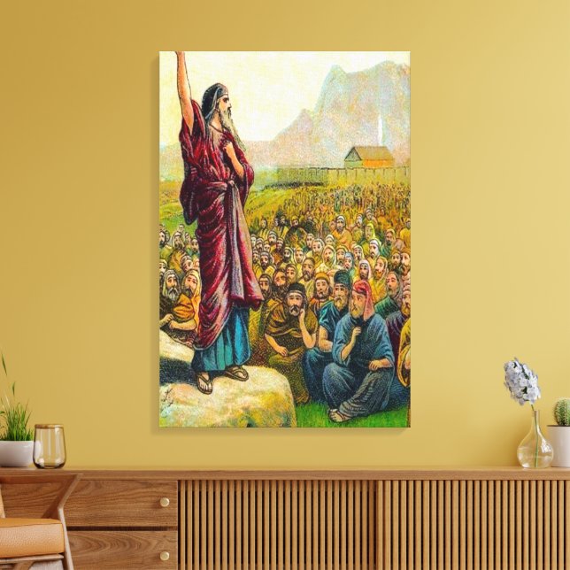 Deuteronomia 6:1-9 Amor e Obeia Canvas de Deus (Insitu(Sala de estar))
