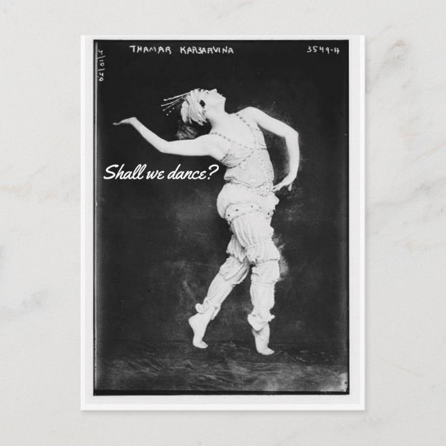 Devemos Dançar? Cartão Postal (Frente)