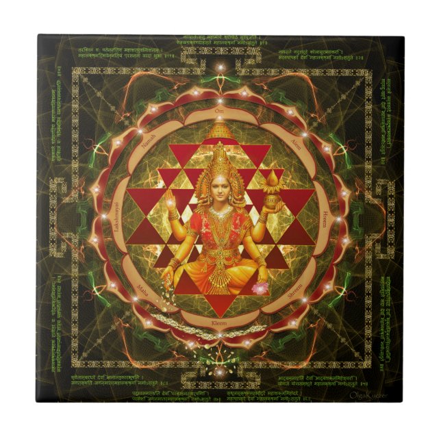 Devi Lakshmi Stotram- Shri Yantra (Frente)