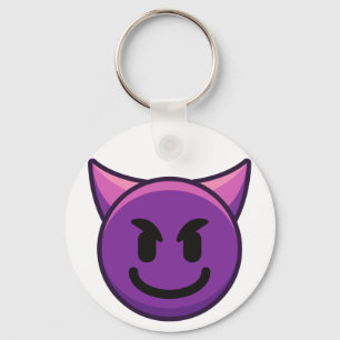 Devil Emoji Button Chaveiro