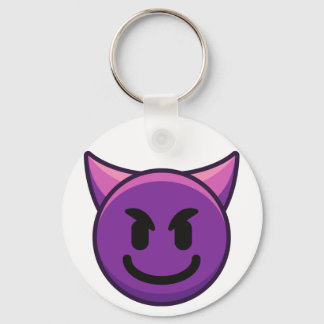Devil Emoji Button Chaveiro