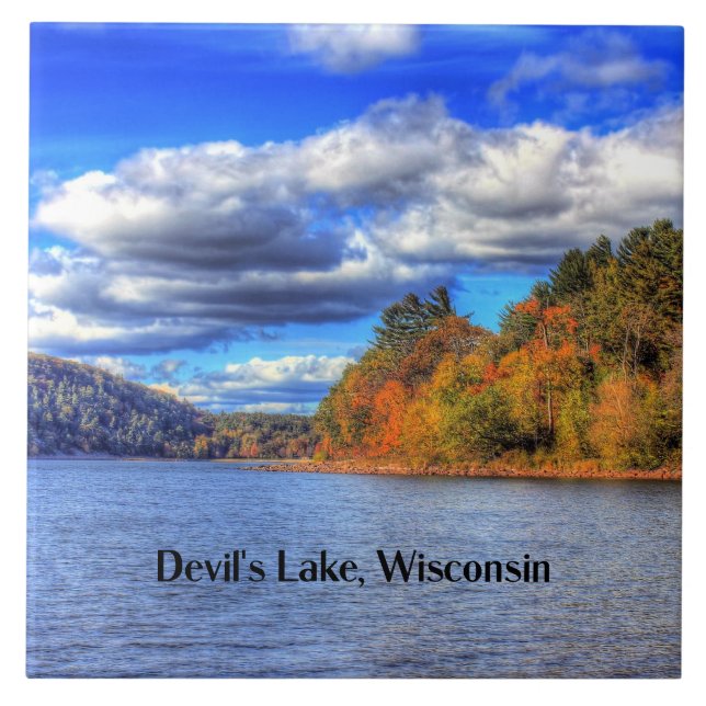 Devil's Lake, fotografia cênica de Wisconsin (Frente)