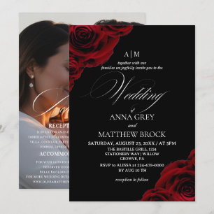 Devine Roses⎮ Elegante Convite de Casamento Tudo e