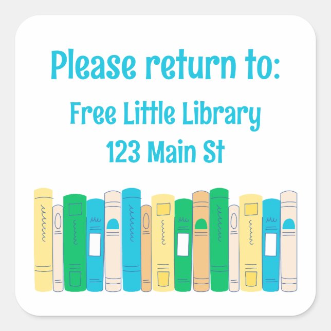 Devolver este livro ao adesivo da biblioteca da vi (Frente)