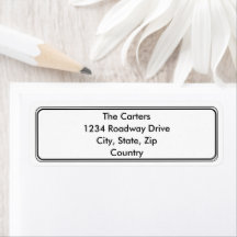 Devolver etiquetas de endereço - Papel de carta do