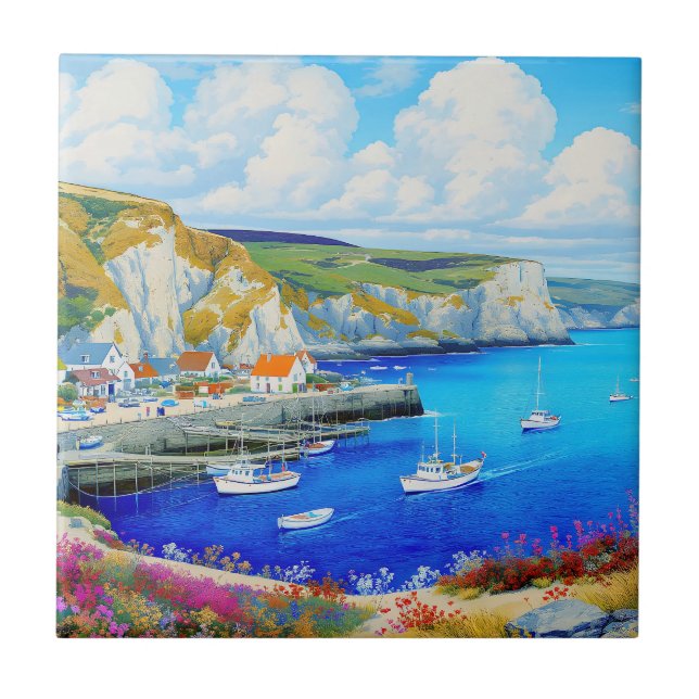 "Devon Harbor Dreamscape" - Uma paisagem marinha i (Frente)