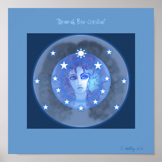"Devorah Blue Celestial" Poster (Frente)