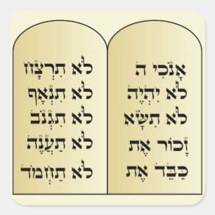 dez adesivos de mandamento