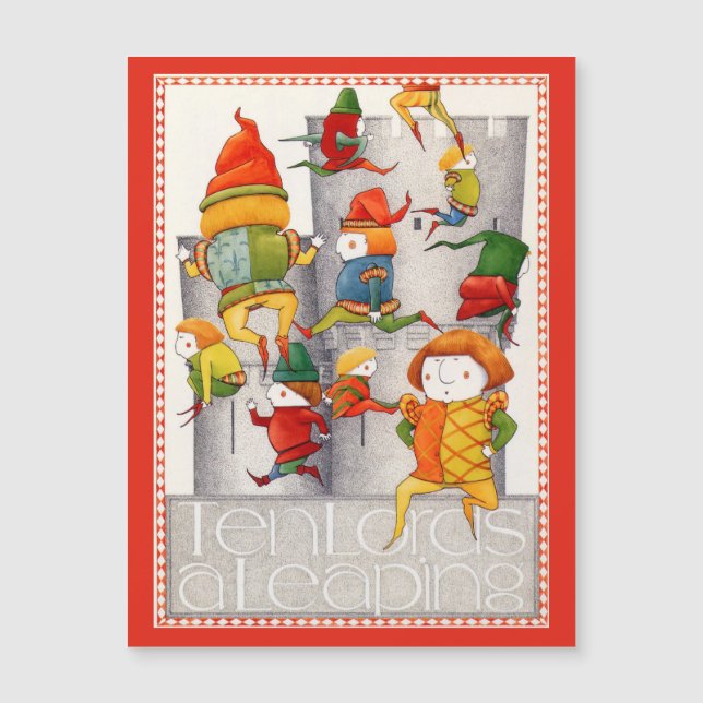 DEZ LORTES UM Cartão Magnético LEAPING 4.25x5.6 -  (Frente)