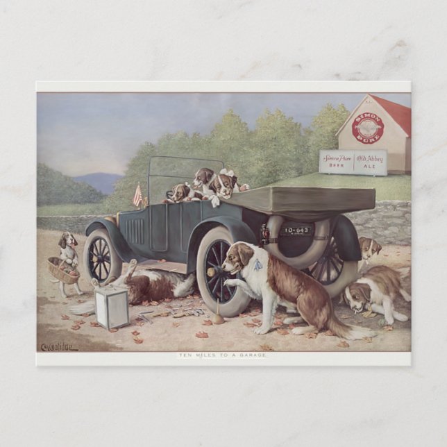 Dez milhas para uma garagem - Cartão postal (Frente)