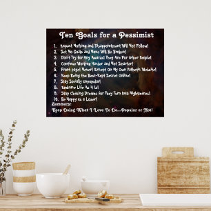 Dez objetivos para um Poster pessimista