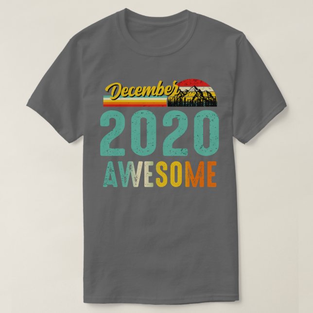 Dezembro De 2020 Camisa De Presente De Aniversário (Frente do Design)