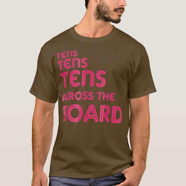 Dezenas Na Camisa Do Ventilador De Arraste Do Cons (Frente)