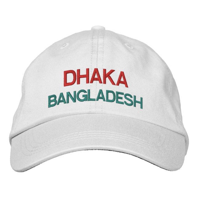 Dhaka Bangladesh Emroidred Boné (Frente)