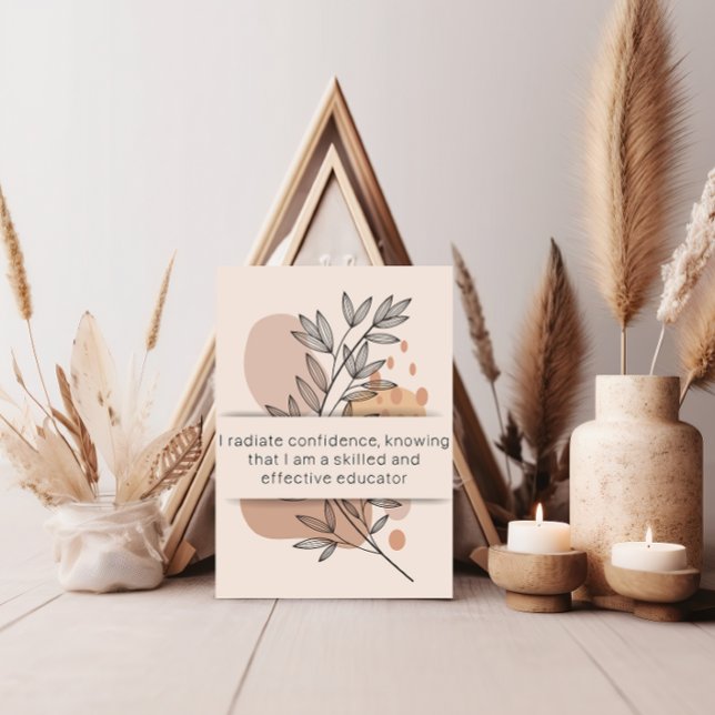 Dia 15 Afirmação de Professores Cartão de Saúde Me (Teacher affirmation card
)