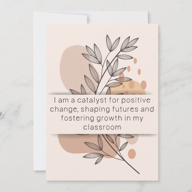 Dia 30 Afirmação de Professores Cartão de Saúde Me (Frente)