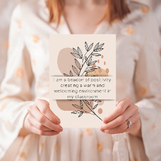 Dia 8 Afirmação de Professores Cartão de Saúde Men