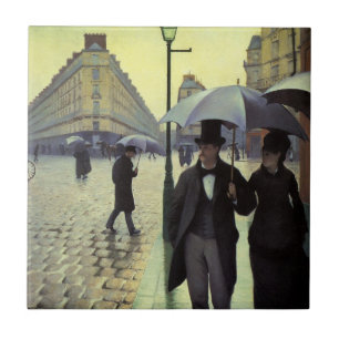 Dia Chuvoso na Rua de Paris por Gustave Caillebott