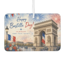 dia da Bastilha Arco do triunfo Paris França fogo