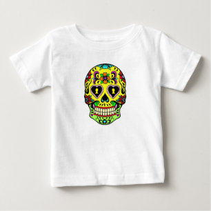 Dia da Camisa T-Criança do Crânio do Açúcar Mo