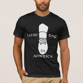 Dia da Esquerda na camiseta Americana, preto e bra