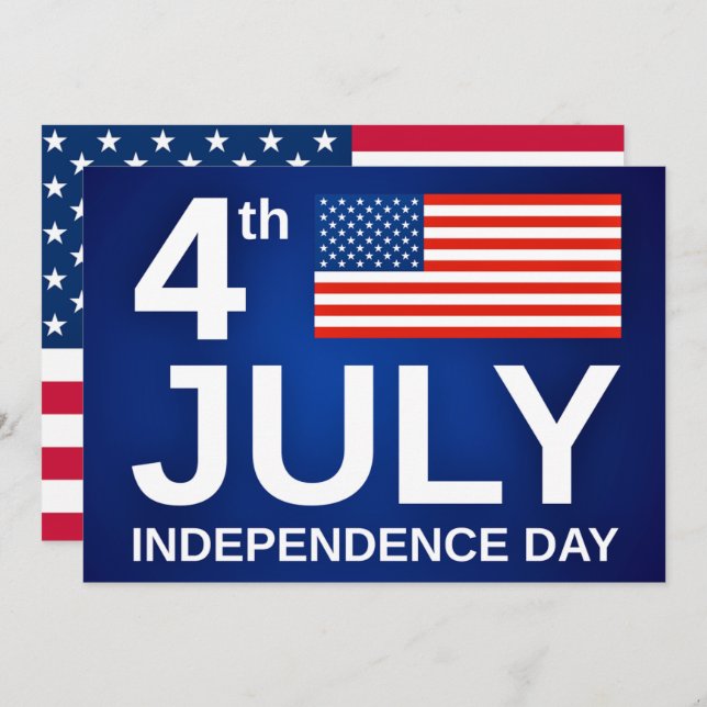 Dia da Independência - 4 de julho - Bandeira dos E (Frente/Verso)