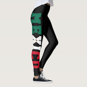 Dia da Independência da Bandeira Mexicana Leggings