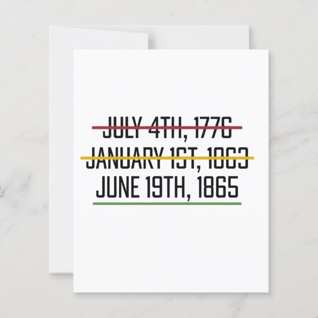 Dia da Independência História Negra (Frente)