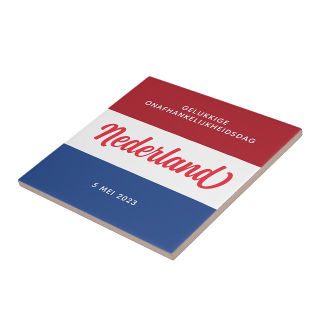 Dia da Independência Holandesa Bandeira Nacional (Lateral)