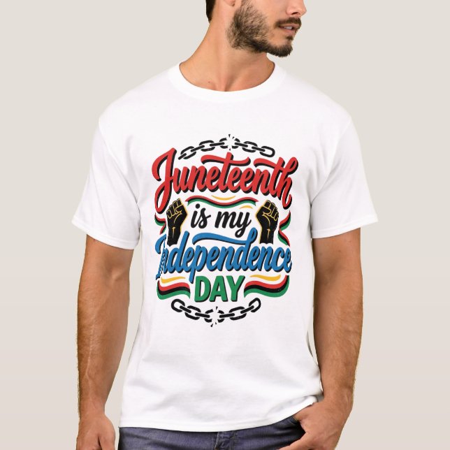 Dia da Independência Juneteenth Design de Camisa V (Frente)