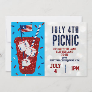 Dia da Independência Piquenique 4 de julho Convite