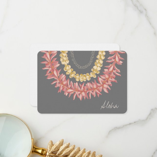 Dia da Lei - Dove, Cartão Aloha Personalizado (Frente/Verso In Situ)