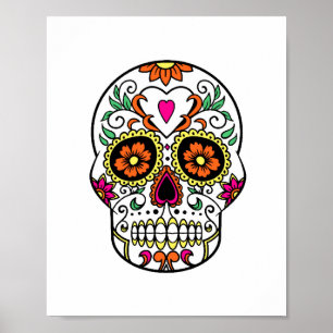 Dia da Poster do Halloween do Crânio do Açúcar