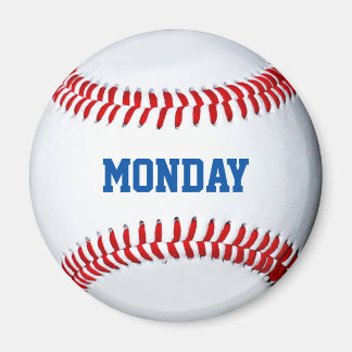 Dia da Semana do Imã do Frigorífico do Baseball