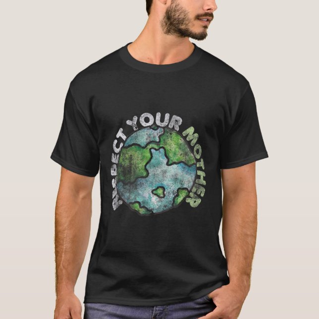 Dia da Terra Camisetas 4 Nós Respeitamos Sua Mãe V (Frente)