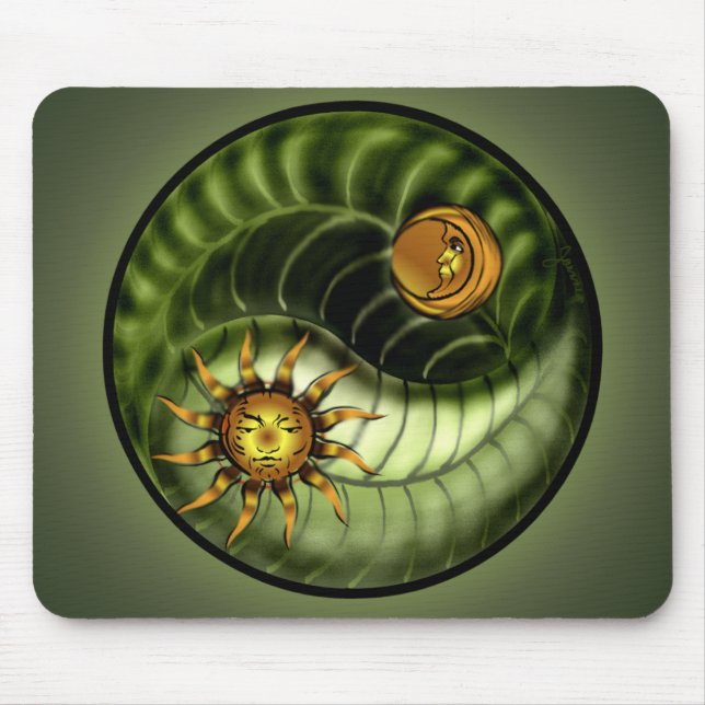 Dia da Terra Yin Yang Mousepad (Frente)