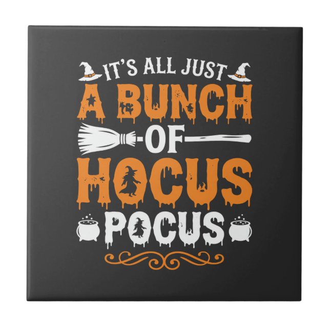 Dia das Bruxas É Tudo Apenas Hocus Pocus Bruxa (Frente)