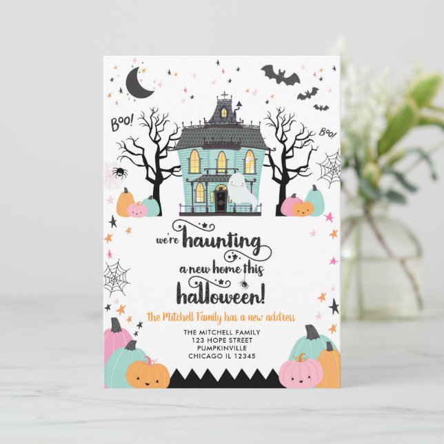 Dia das Bruxas Novo Endereço Novo Anúncio do Iníci (Em pé/Frente)